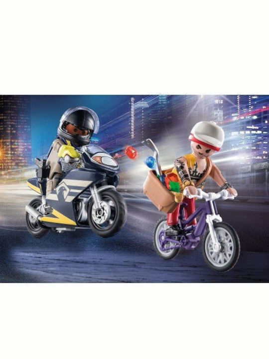 Easter Candle with Toy City Action Jewel Thief Chase For Ages 4-10 Playmobil