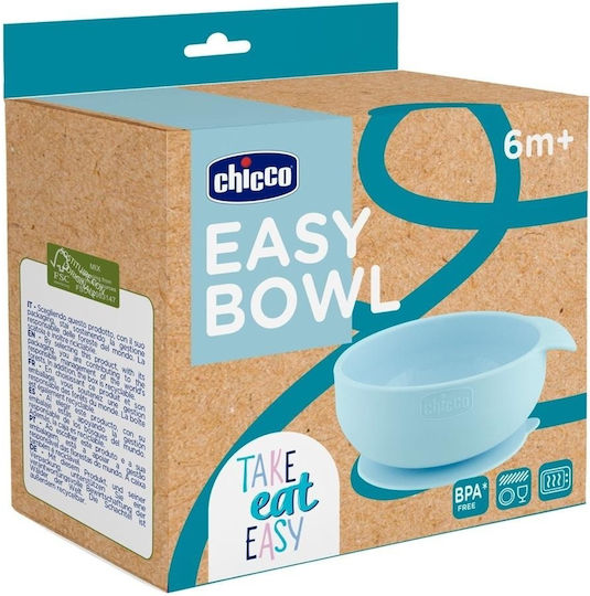Chicco Παιδικό Μπωλ Φαγητού από Σιλικόνη Μπλε