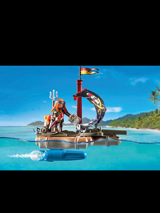Easter Candle with Toy Pirates Pirate Raft with Cannons for Ages 4-10 Playmobil