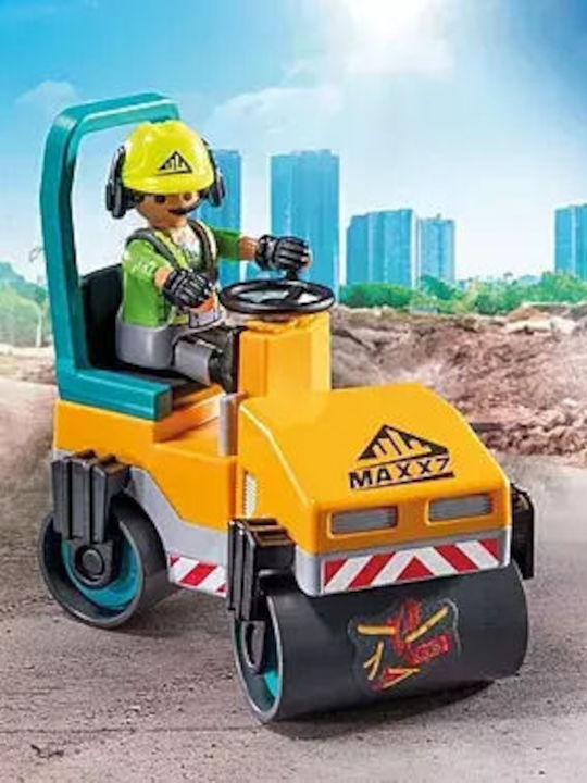 Action Heroes Οδοστρωτήρας & Εργάτες Για 4-10 Ετών Playmobil