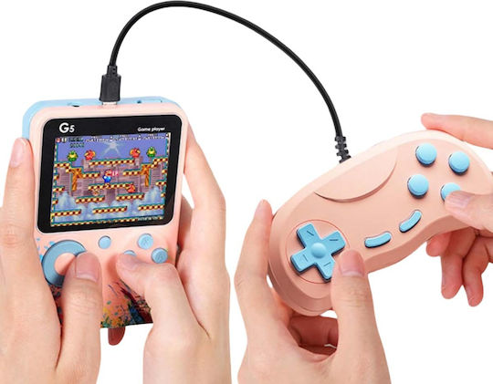 Techkidz 500-Spiel Konsole Emulator Multiplayer Controller Streetart Modell Pink