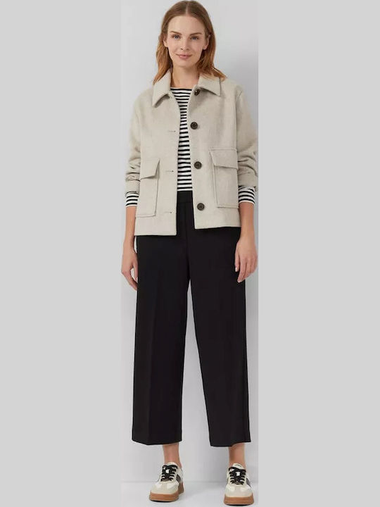 Women's Fabric Trousers Black