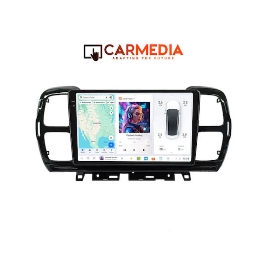 Carmedia Car Audio System for Citroen C5 Aircross 2017-2021 (Bluetooth/USB/WiFi/GPS/Apple-Carplay/Android-Auto) with Touch Screen 9"