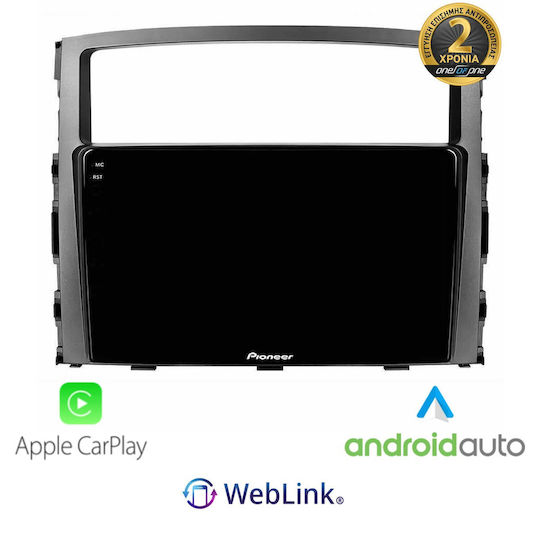 Pioneer Car Audio System for Mitsubishi Pajero 2007-2009 (Bluetooth/USB/WiFi/GPS/Apple-Carplay/Android-Auto)