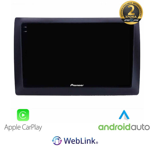 Pioneer Car Audio System for Fiat Stilo 2001 2008 Bluetooth USB Wi-Fi GPS Apple CarPlay Android Auto with 9-inch Touch Screen