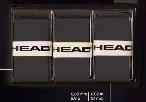 Head Pro Overgrip Μαύρα 3τμχ