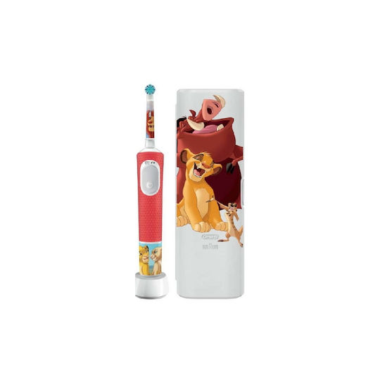 Oral-B Vitality Pro Children's Electric Toothbrush for 3+ Years Lion King with Travel Case