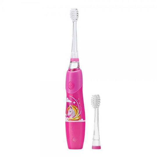 Brush Baby Kidz Sonic Children's Electric Toothbrush with Chronograph for 3+ Years Unicorn with Replacement Heads
