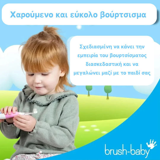 Brush Baby Babysonic Children's Electric Toothbrush for 0m+ Teal with Replacement Heads