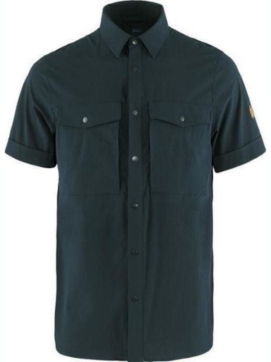 Men's Shirt Short-sleeved Navy Blue