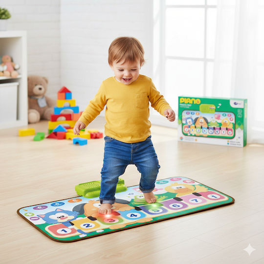 ToyMarkt Musical Instrument Floor Piano Animals with Sounds for 36++ Months