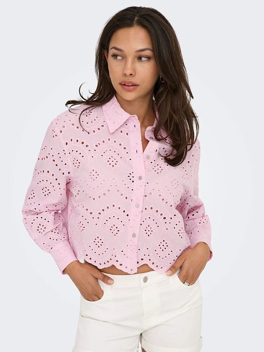 Long Sleeve Women's Shirt Pink Lady