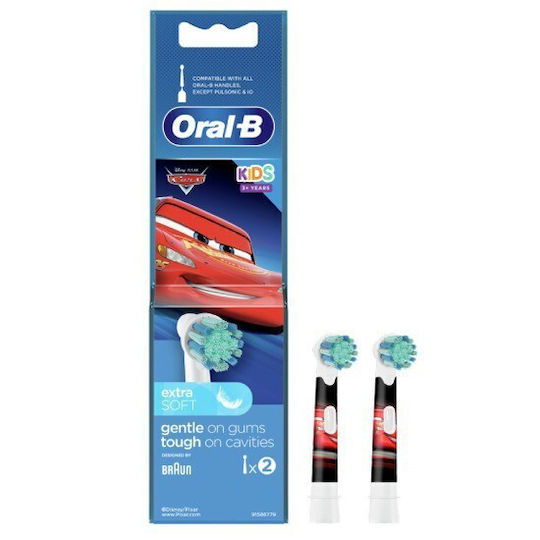 Oral-B Replacement Heads for Kids Electric Toothbrush 2 Pieces for 3+ Years Disney Mickey Mouse