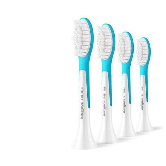 Philips Replacement Electric Toothbrush Heads Sonicare Kids 4 Pieces For 7+ Years
