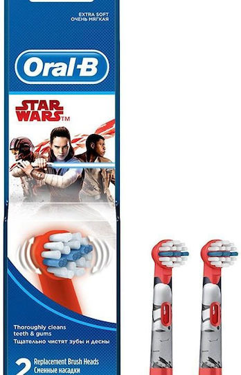 Oral-B Replacement Electric Toothbrush Heads Stages Power Star Wars Extra Soft 2 Pieces For 3+ Years