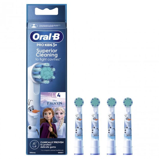 Oral-B Electric Toothbrush Replacement Heads Pro Kids 4 Pieces for 3+ Years Frozen