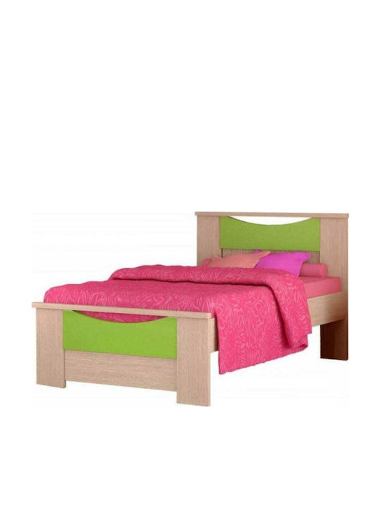 Smile Kids Bed Semi Double Green for Mattress 110x190cm
