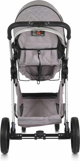 Cangaroo Alma Reversible 2 in 1 Baby Stroller Suitable for Newborn Gray Brown 7.5kg
