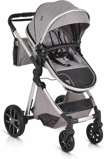 Cangaroo Alma Reversible 2 in 1 Baby Stroller Suitable for Newborn Gray Brown 7.5kg