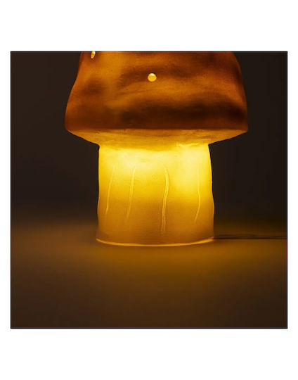 Egmont LED Kinder Dekorative Lampe Pilz Small Orange 15x15x28εκ.