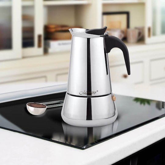 Maestro Μπρίκι Espresso 4cups Inox Γκρι