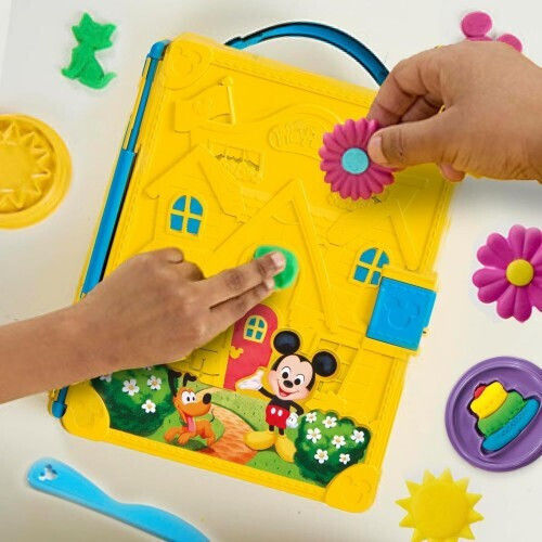 Hasbro Плей-Доу Пластелини - Игра Disney Junior On-the-Go Пекарна Кухня за 2+ Години 3 Части