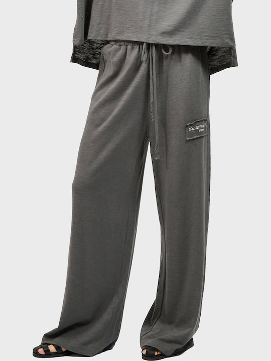 Pants Women's Fabric Trousers Grey