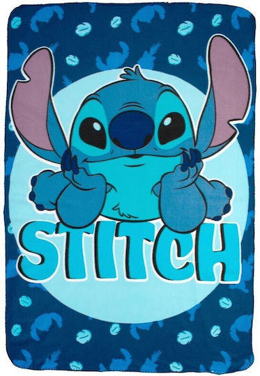 Disney Blanket Fleece Stitch Blue 100x140cm