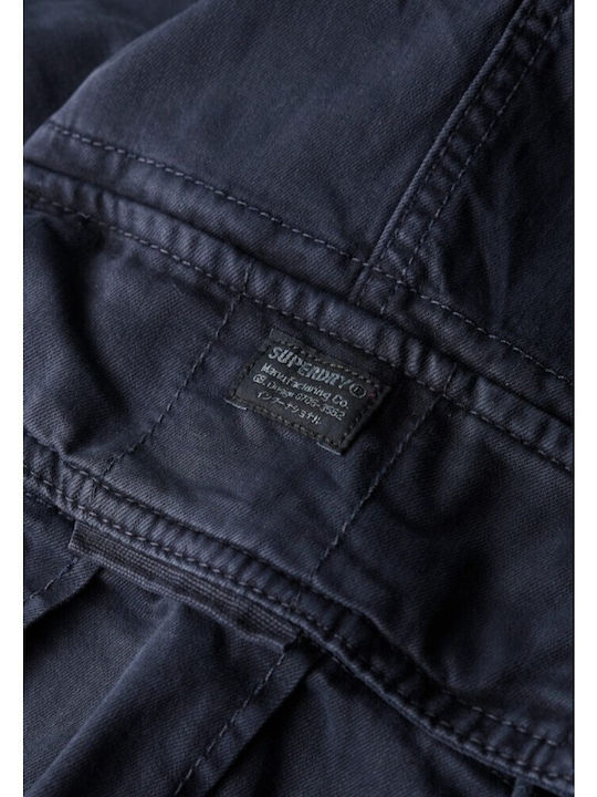 Ανδρικό Παντελόνι Cargo Ελαστικό Regular Fit French-navy