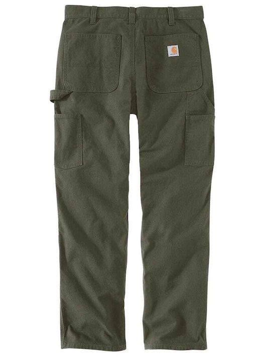 Trousers in Relaxed Fit Khaki
