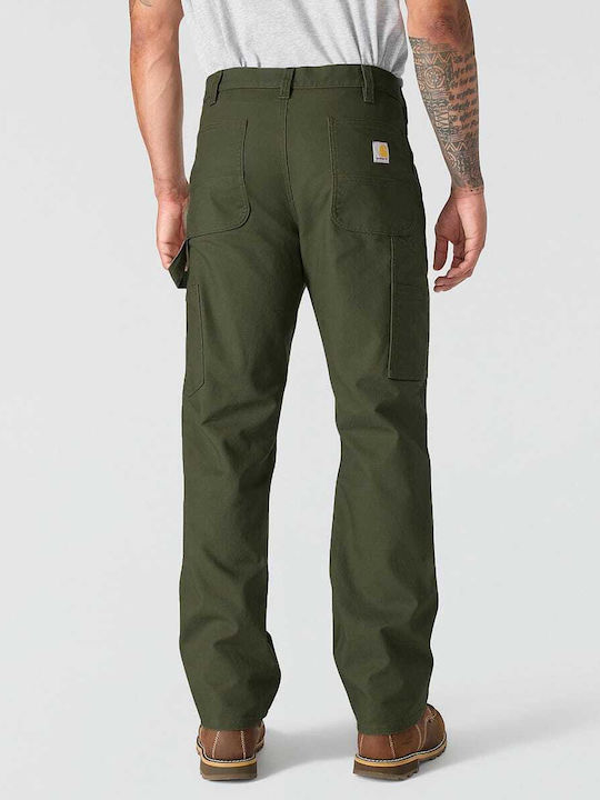 Trousers in Relaxed Fit Khaki