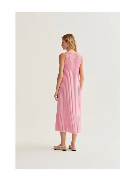 Summer Midi Dress for Wedding / Christening Pink