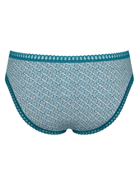 Mini Go Βαμβακερά Femei Slip 3Pack Petrol, Grey, Printed