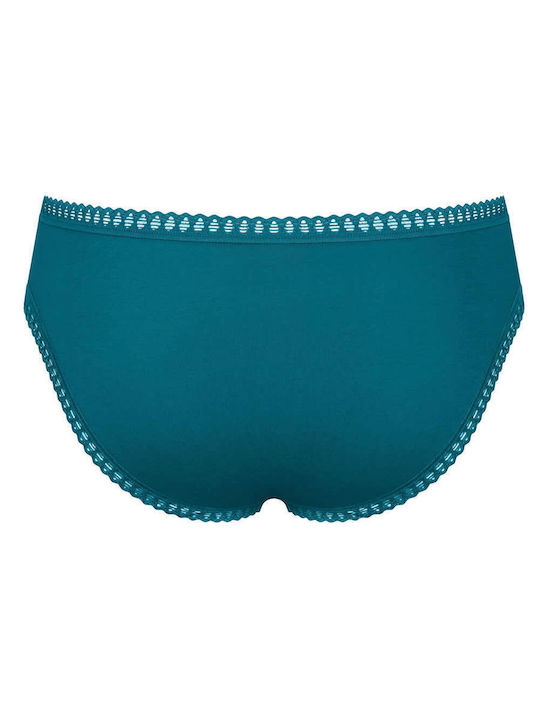 Mini Go Βαμβακερά Femei Slip 3Pack Petrol, Grey, Printed