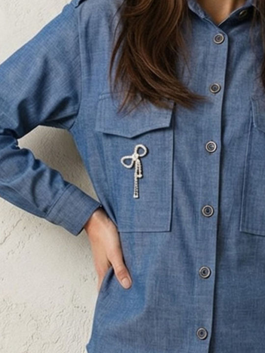 Long Sleeve Women's Shirt Blue
