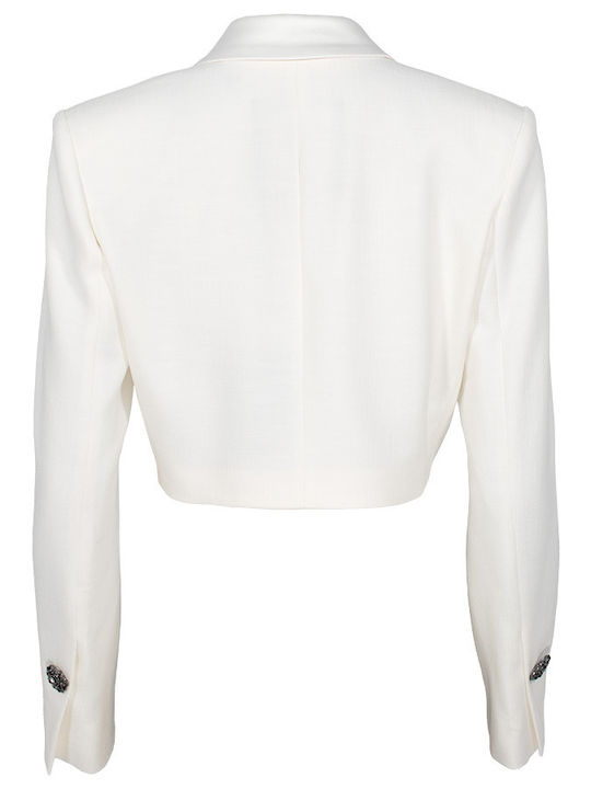 Pinko Kurzes Damen Blazer Weiß