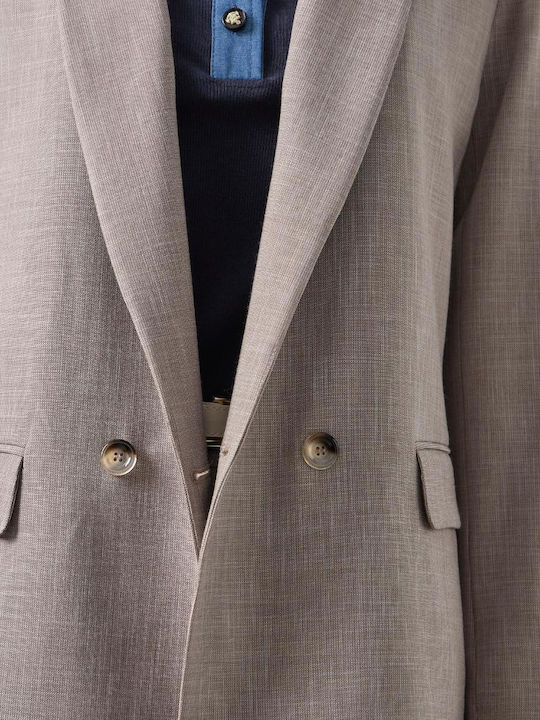Passager Damen Doppelreihiges Blazer Braun Púro