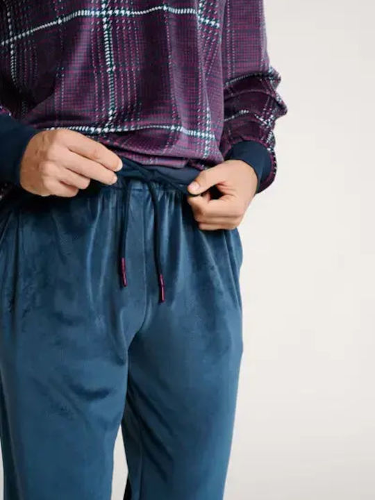 Muydemi Winter Men's Pyjamas Grená