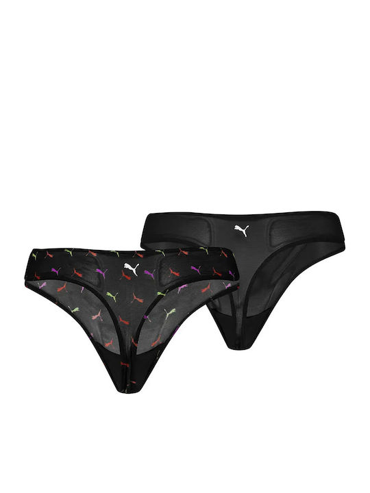 Women's String 2Pack Black