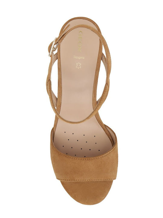 Virnilisa Suede Sandals Tabac