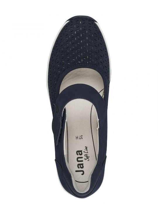 Softline Γυναικείες Μπαλαρίνες σε Navy Μπλε Χρώμα