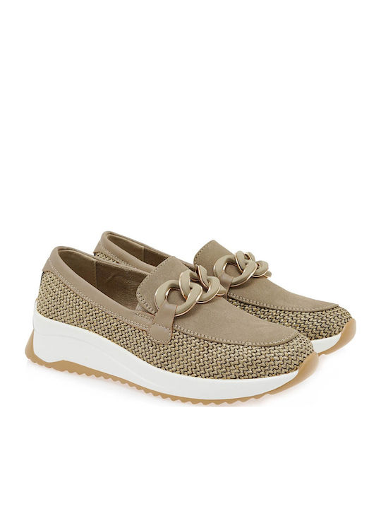 Seven Women's Loafers in Brown Colour