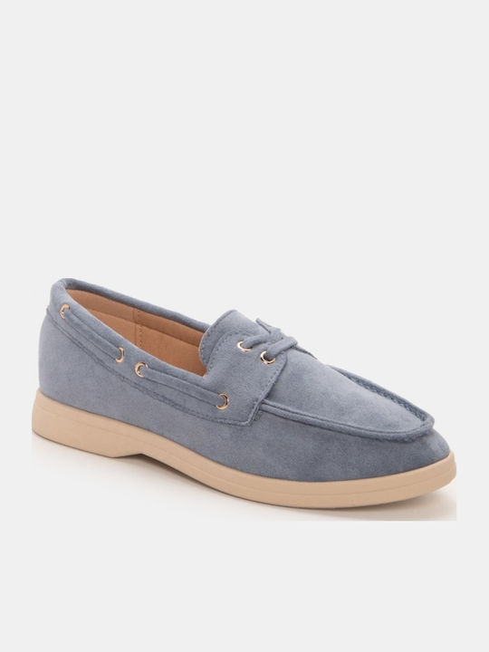 Damen Mokassins in Hellblau Farbe