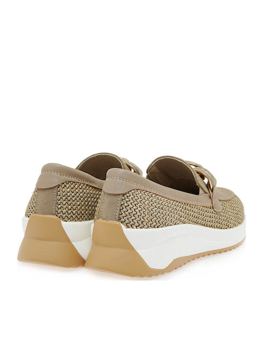 Γυναικεία Loafers σε Καφέ Χρώμα