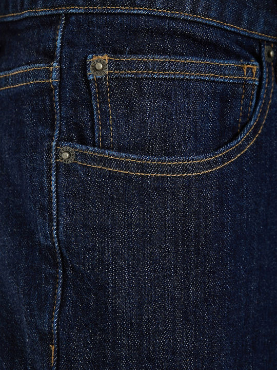 Pantaloni De Blugi Pentru Bărbați Cu Croială Slim Tapered Albastru