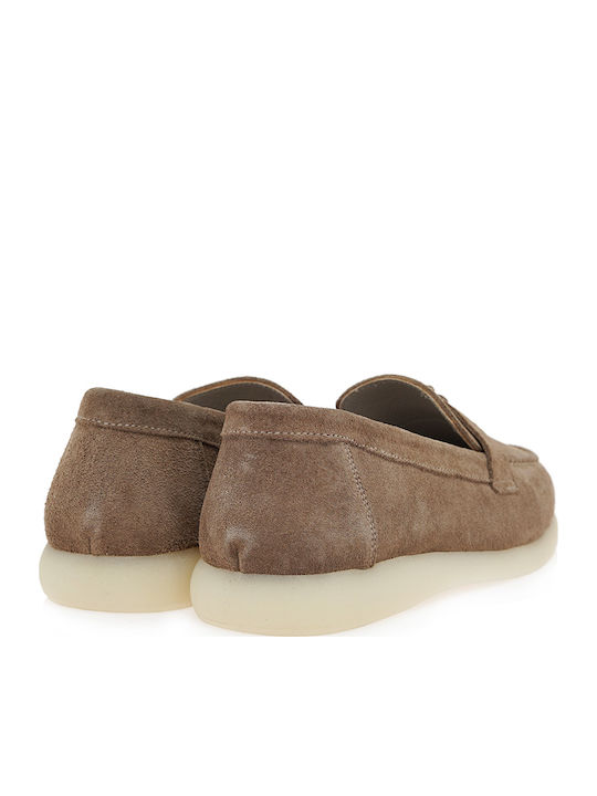 Δερμάτινα Γυναικεία Loafers σε Καφέ Χρώμα