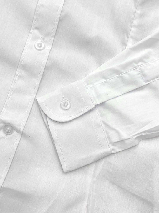 Kids Long-Sleeved Shirt White