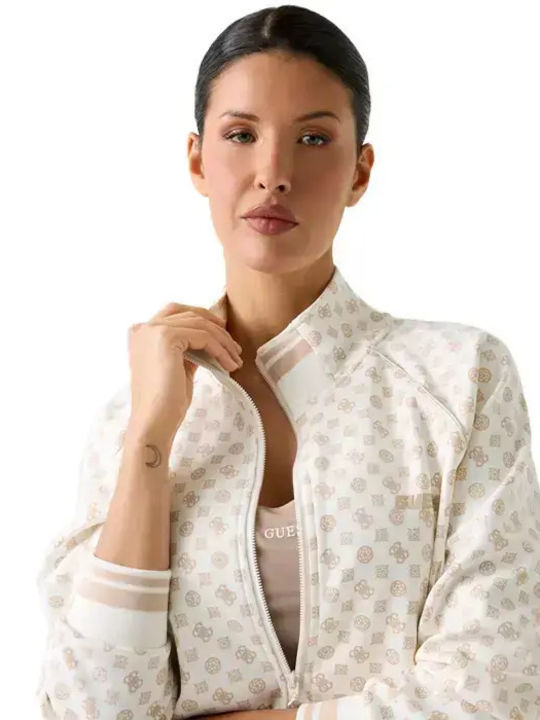 Women's Sweatshirt Cardigan Off-white