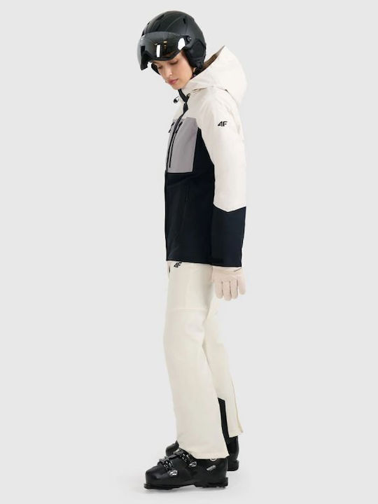 4F 4FWAW25TFTRF0943-12S Women's Ski & Snowboard Soft Shell Pants White