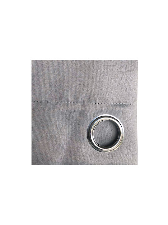 Chios Hellas Blackout Window Curtain With Gray Grommets 140x160cm